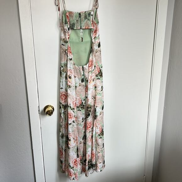 --NWOT Alice + Olivia Lorelle Floral Cutout Sleeveless Midi Dress Size 0 - Picture 9 of 10